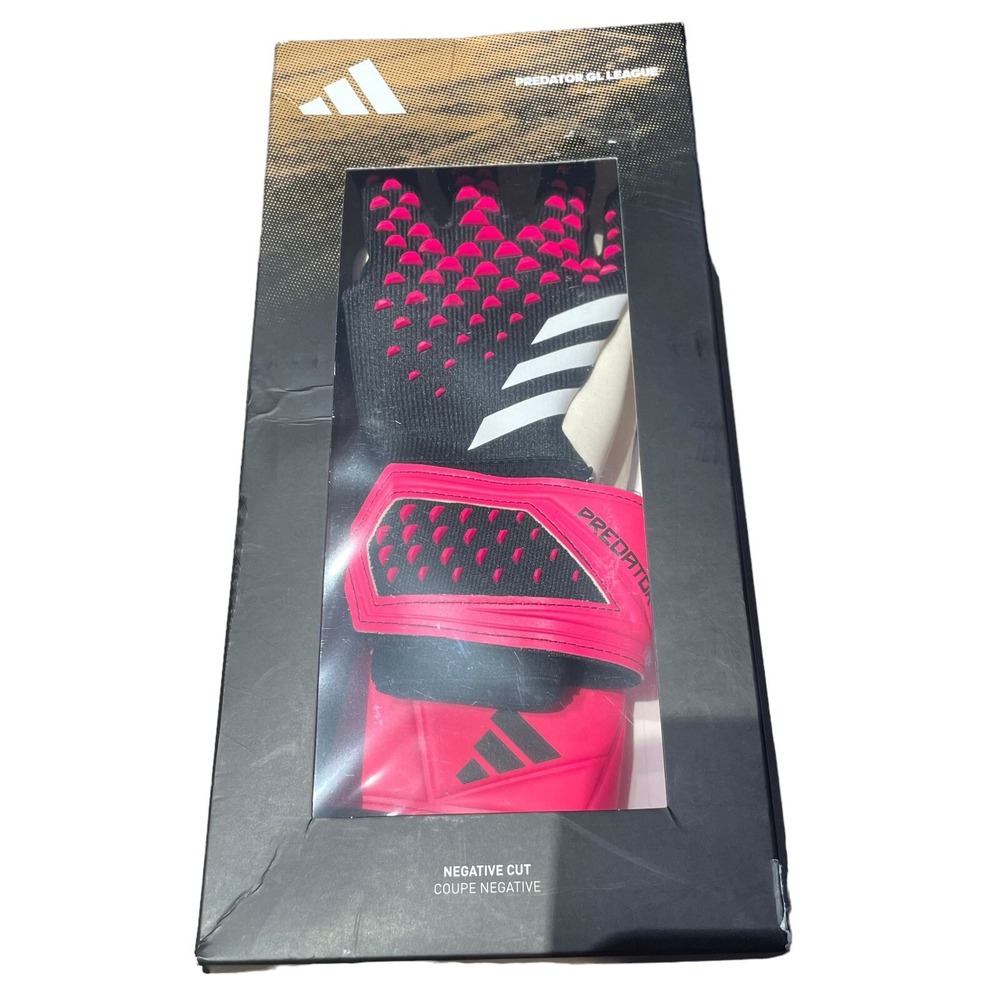 Adidas Predator GL‎ League Soccer Goalkeeper Gloves HN7993 Black / Pink Sz 7